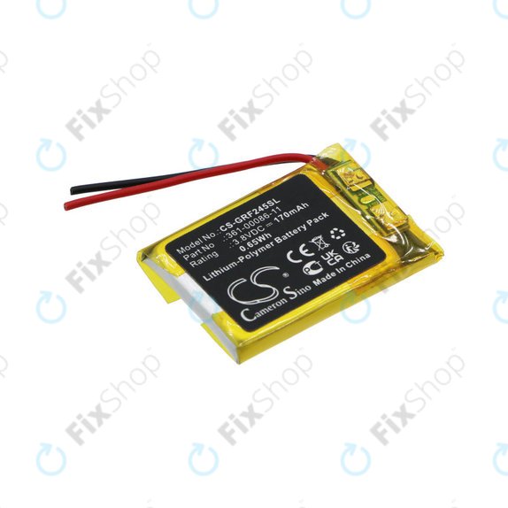 Bateria do Garmin Forerunner 245, Forerunner 245 Music, 170mAh, Li-Pol, 3.8V, 361-00086-11, HQ