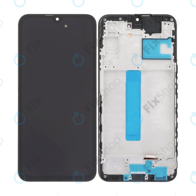 Wyświetlacz do Samsung A25 A256B, Ekran dotykowy z ramką, Brave Black, TFT