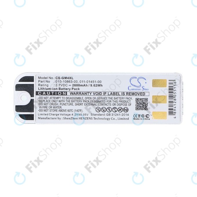 Bateria do Garmin Zumo 400, 550, 2600mAh, Li-Ion, 3.7V, 010-10863-00, 011-01451-00, HQ