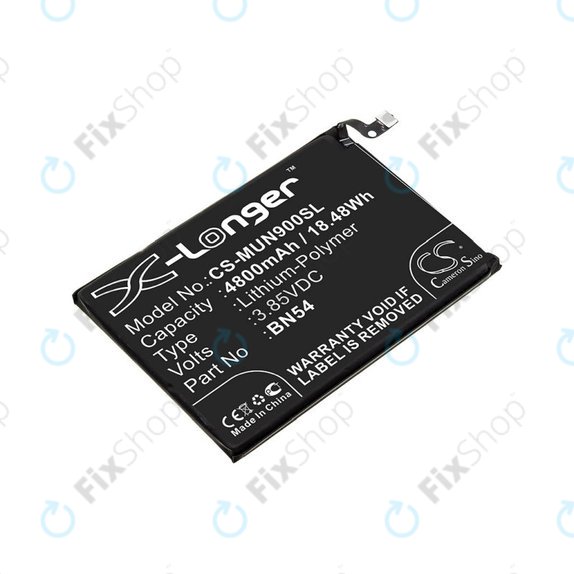 Bateria dla Xiaomi Redmi 9 M2004J19G, 4800mAh, Li-Pol, 3.85 V, BN54, HQ