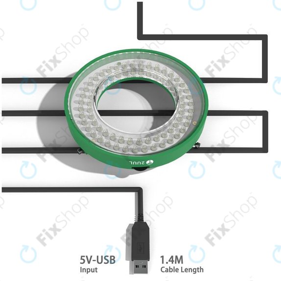 Regulowana lampa mikroskopowa LED, 2UUL