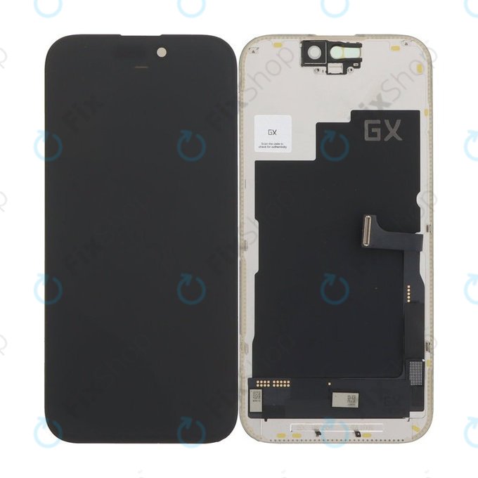 Wyświetlacz Hard OLED dla iPhone 15 Pro, Ekran dotykowy z ramką, FixPremium