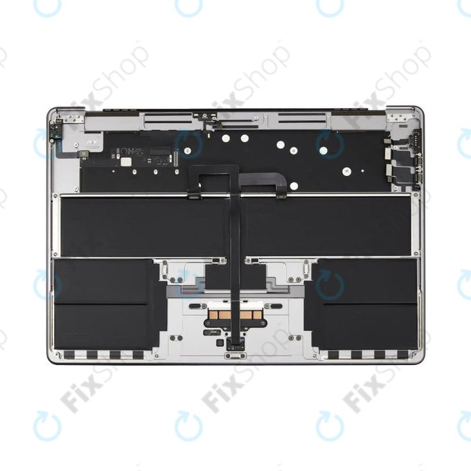 Górna rama klawiatury do MacBook Air 15", A3114 (2024), z klawiaturą US i baterią, Space Gray, 661-40266, Genuine Apple