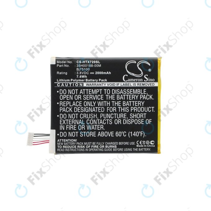 Bateria dla HTC EVO One, 2000mAh, Li-Pol, 3.8 V, BJ75100, HQ