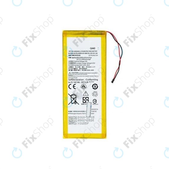 Bateria do Motorola Moto G4 XT1622, G4 Plus XT11642, GA40, 3000mAh