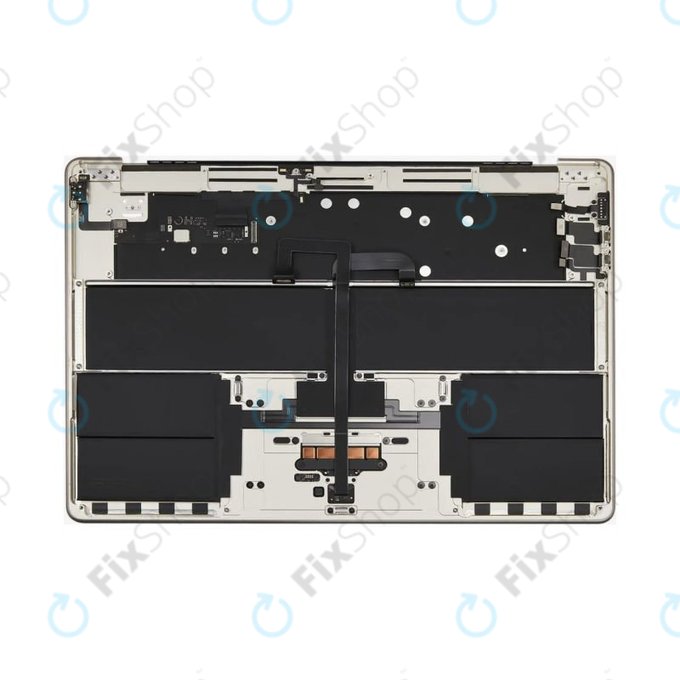 Górna rama klawiatury do MacBook Air 15", A3114 (2024), z klawiaturą US i baterią, Starlight, 661-40268, Genuine Apple