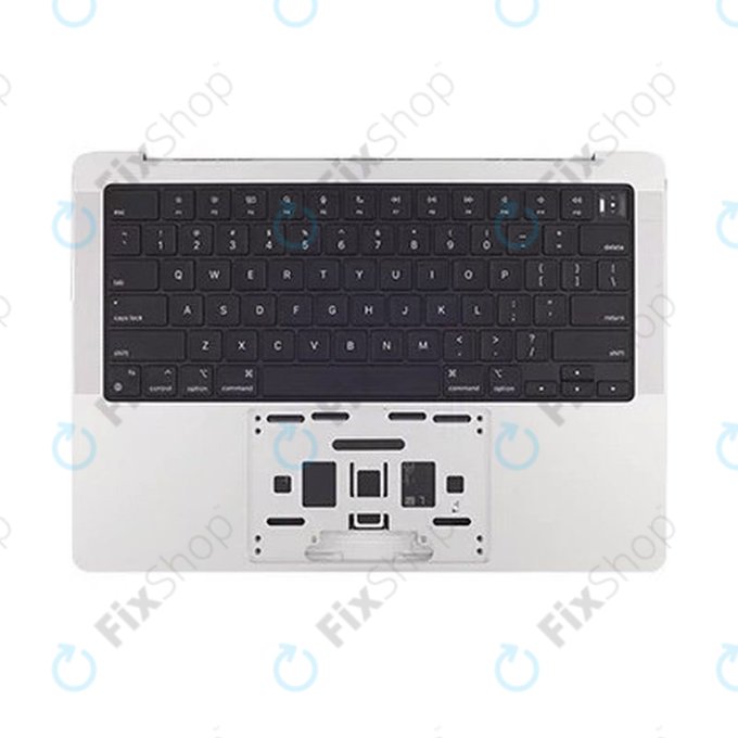 Górna rama klawiatury do MacBook Pro 14", A2442 (2021), A2779 (2023), z klawiaturą US i baterią, Silver, 661-21973, Genuine Apple