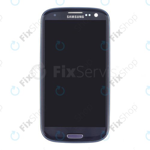 Wyświetlacz OLED do Samsung S3 i9300, Ekran dotykowy z ramką, Pebble Blue