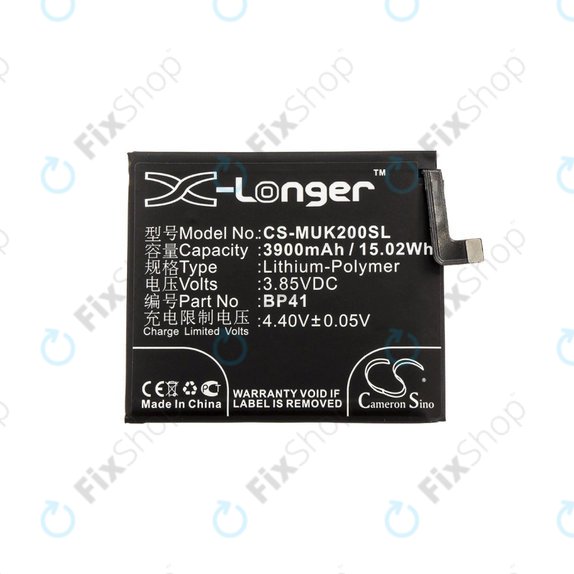Bateria dla Xiaomi Mi 9T, Redmi K20, 3900mAh, Li-Pol, 3.85 V, BP41, HQ