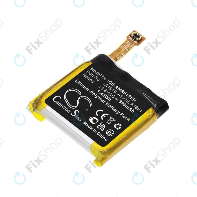 Bateria do Amazfit T-Rex, 390mAh, Li-Pol, 3.8V, A1919, HQ