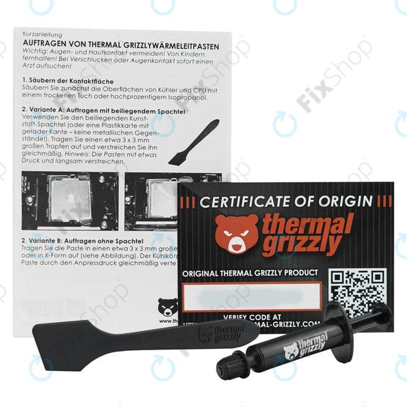 Pasta termoprzewodząca 1g, Thermal Grizzly Aeronaut