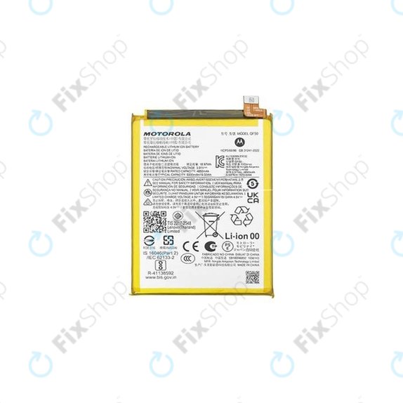 Bateria QF50 5000mAh do Motorola Moto G04, G24, G34, QF50, 5000mAh, SB18E20083, Genuine Service Pack