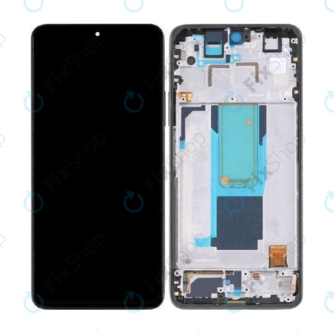 Wyświetlacz do Xiaomi Redmi Note 11 Pro+ 5G 220333QAG, Ekran dotykowy z ramką, 560001K16U00, Mysterious Black, Genuine Service Pack