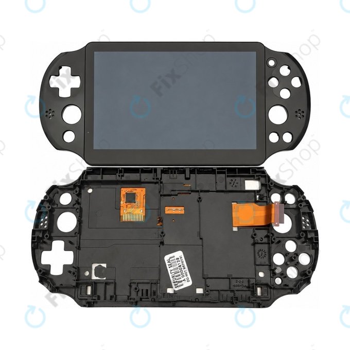 Wyświetlacz do Sony PlayStation Vita 1000, Ekran dotykowy i ramka, Czarny, Black, Refurbished