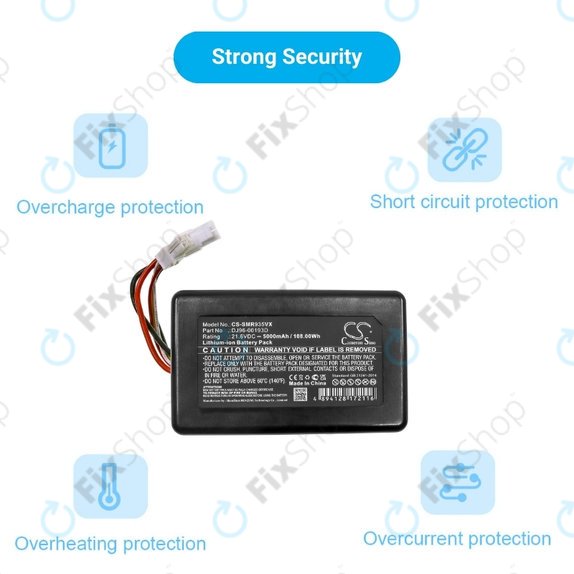 Bateria do Samsung PowerBot R9350, R9250, DJ96-00193D, Li-Ion, 21,6V 5000mAh, HQ