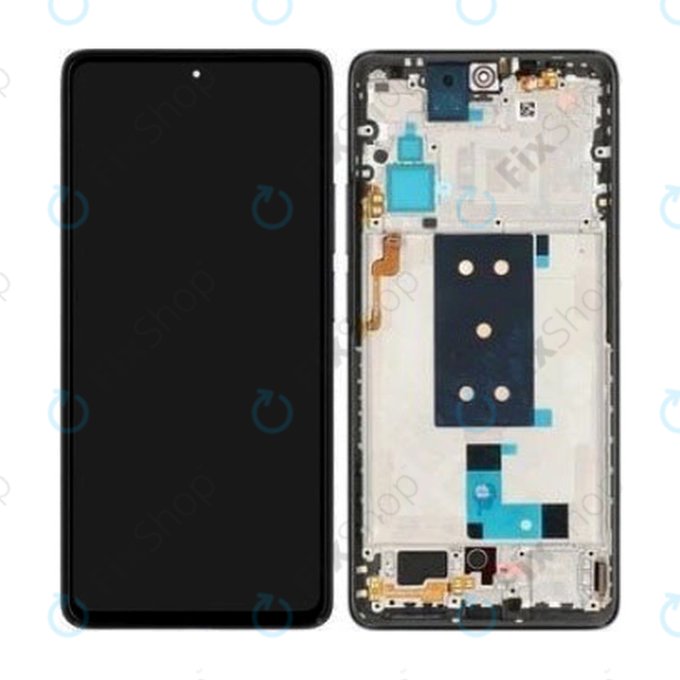 Wyświetlacz OLED do Xiaomi Poco F4 5G, Ekran dotykowy z ramką, Night Black