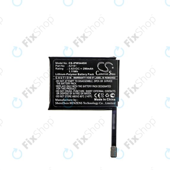 Bateria dla Apple Watch 5 44 mm, 290mAh, Li-Pol, 3.82 V, A2181, HQ