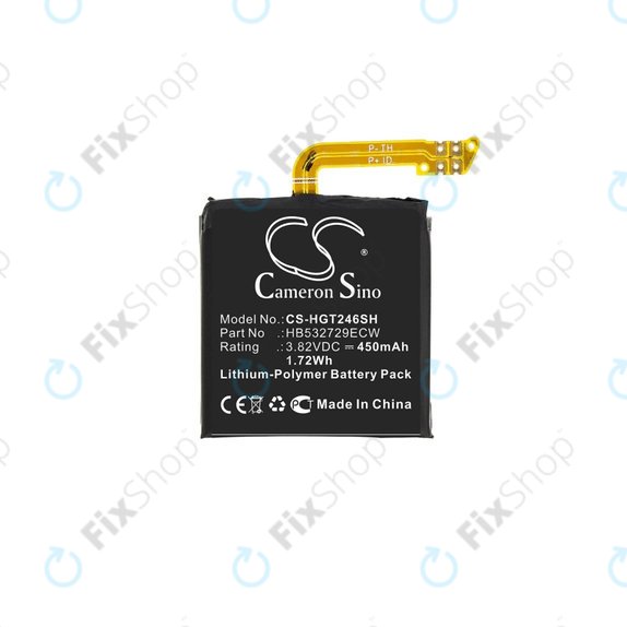 Bateria dla Huawei Watch GT2 Latona-B19 46mm, 450mAh, Li-Pol, 3.82 V, HB532729ECW, HQ