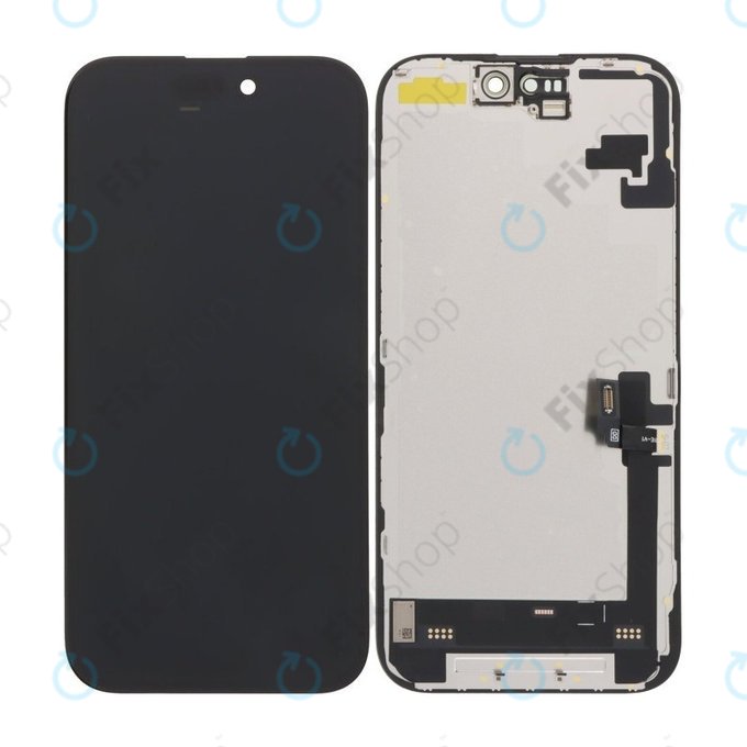 Wyświetlacz Hard OLED dla iPhone 16, Ekran dotykowy z ramką, FixPremium