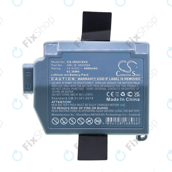 Bateria do iRobot Roomba S9, S9+, 4400mAh, Li-Ion, 14.4V, ABL-B, HQ