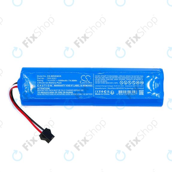 Bateria do Sencor SRV 9350WH, 5200mAh, Li-Ion, 14.4V, SRX 9301, HQ