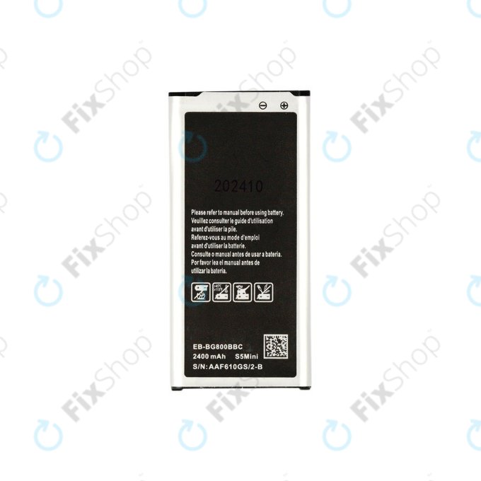 Bateria do Samsung Galaxy S5 Mini G800F, EB-BG800BBC, 2400mAh
