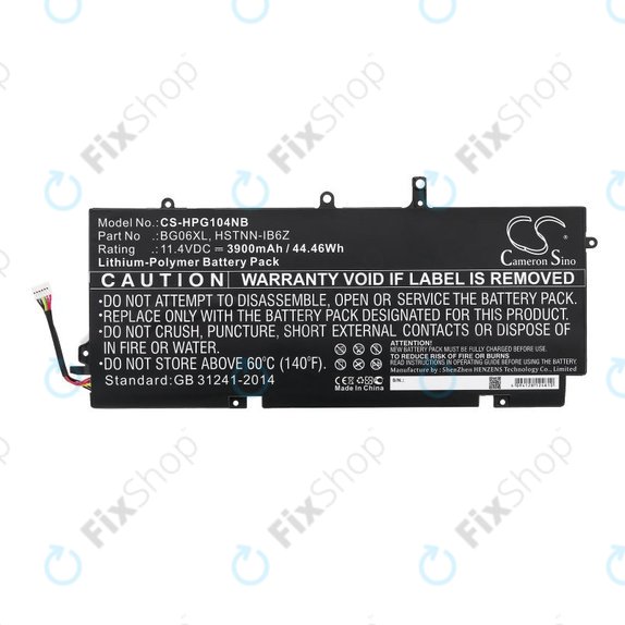 Bateria do HP Elitebook 1040 G3, 3900mAh, Li-Pol, 11.4V, BG06XL, HQ