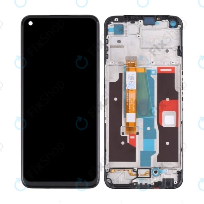 Wyświetlacz do Realme 8i RMX3151, Ekran dotykowy z ramką, TFT