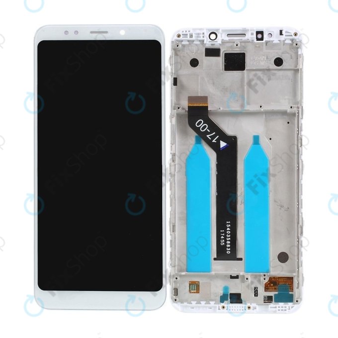 Wyświetlacz do Xiaomi Redmi 5 Plus (Redmi Note 5), Ekran dotykowy z ramką, Biały, White, TFT
