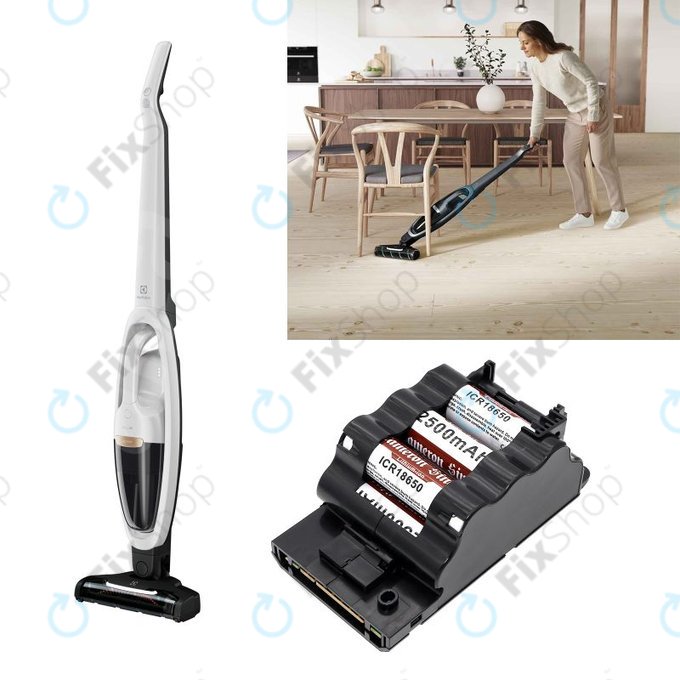 Bateria do Electrolux Well Q8, WQ81-3OMB, WQ81-PANIM, 2500mAh, Li-Ion, 25.2V, BABP259LI20-TP, HQ