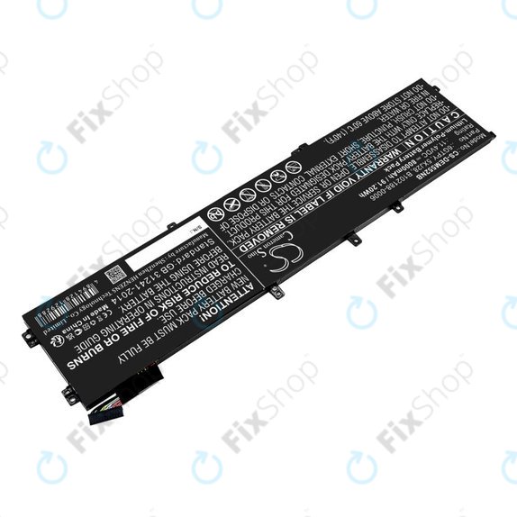 Bateria do Dell XPS 15, Dell Precision 9560, 9570, 8000mAh, Li-Pol, 11.4V, 6GTPY, HQ