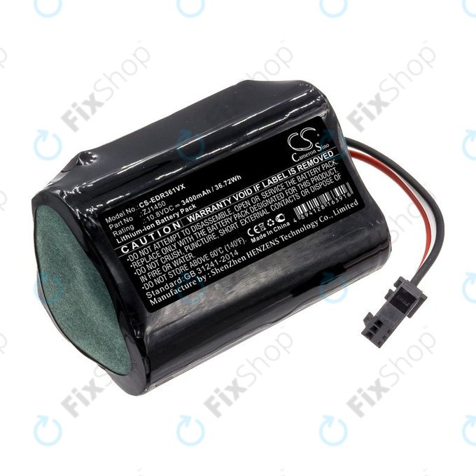 Bateria do Ecovacs Deebot Slim, D36, 3400mAh, Li-Ion, 10.8V, ZJ1450, HQ