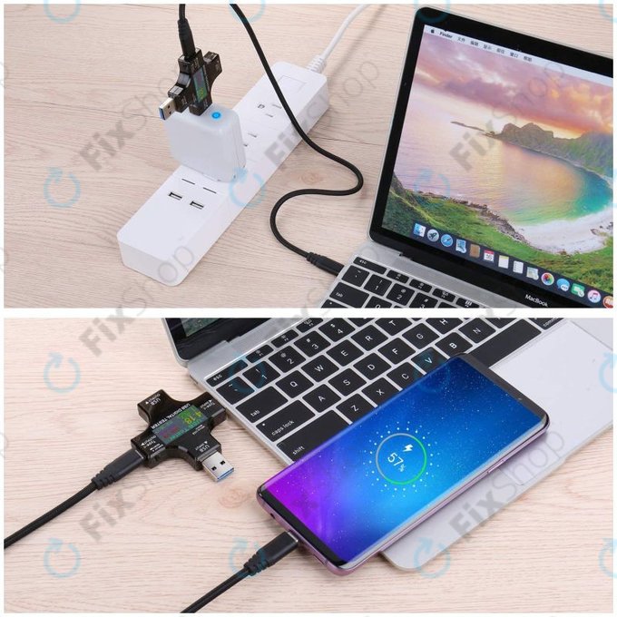 Cyfrowy tester USB z USB C i USB 3.0, Eversame 2w1