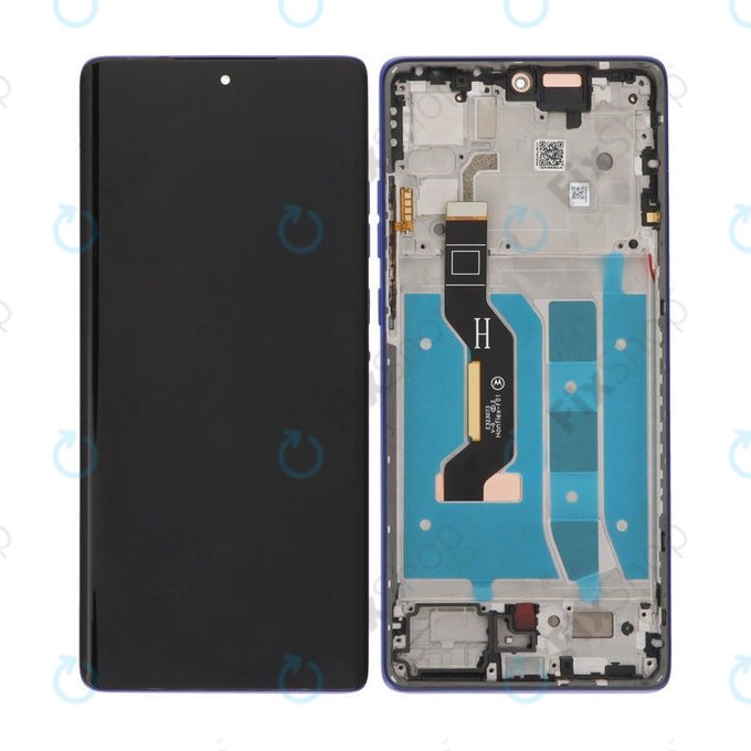 Wyświetlacz do Motorola Moto G85 5G XT2427-3, Ekran dotykowy z ramką, Cobalt Blue, TFT
