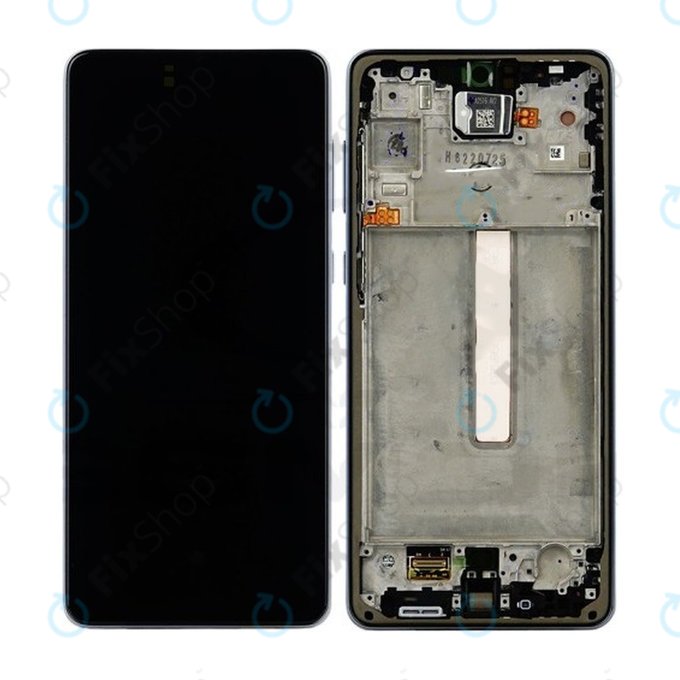 Wyświetlacz OLED do Samsung A73 A736, Ekran dotykowy z ramką, Czarny, Black