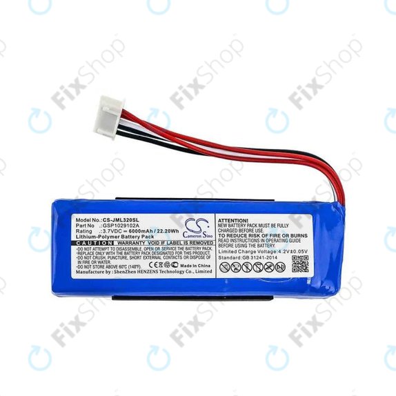 Bateria do JBL Charge 3 (2016), Li-Pol, 6000mAh, HQ