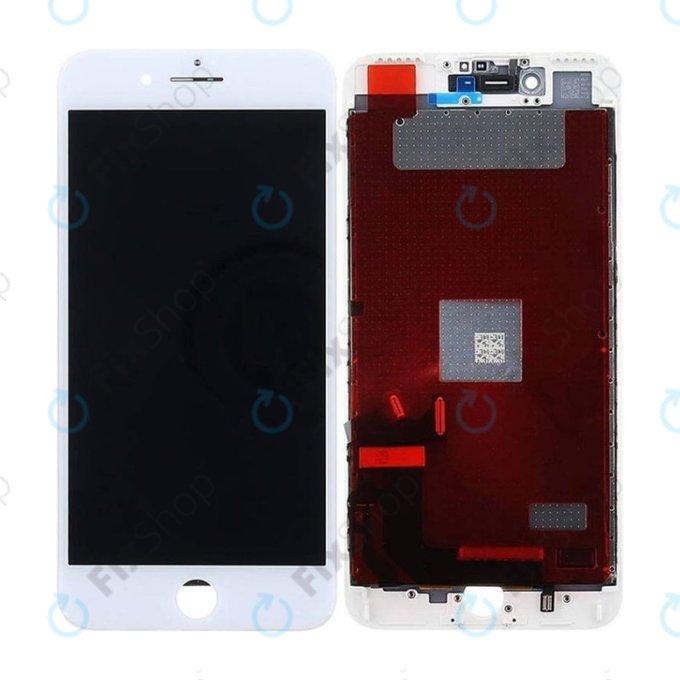 Wyświetlacz In-Cell dla iPhone 7 Plus, White, Ekran dotykowy z ramką, FixPremium