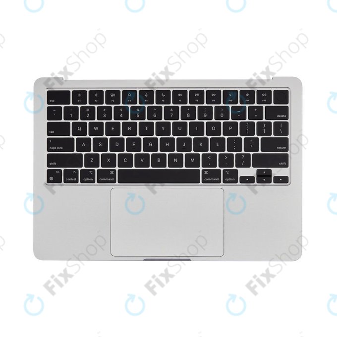 Górna rama klawiatury do MacBook Air 13", A3113 (2024), z klawiaturą US i baterią, Silver, 661-40228, Genuine Apple