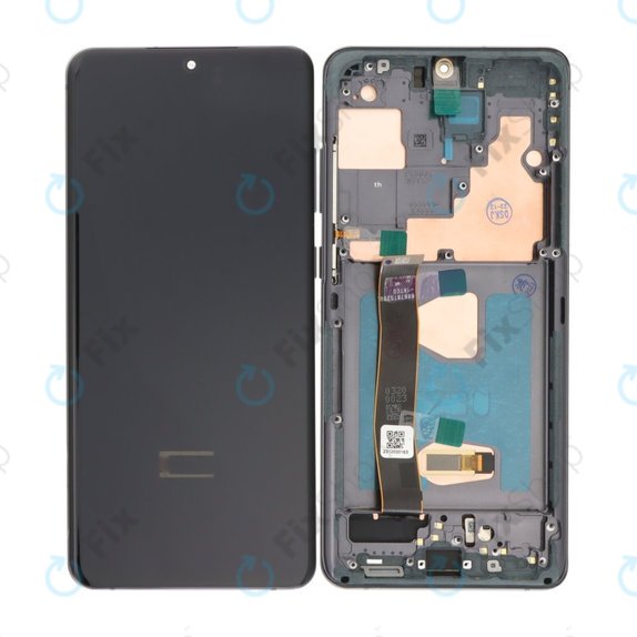Wyświetlacz OLED do Samsung S20 Ultra G988F, Ekran dotykowy z ramką, Cosmic Black