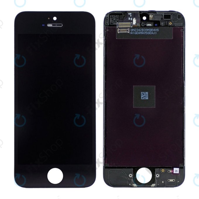 Wyświetlacz dla iPhone 5, Black, Ekran dotykowy z ramką