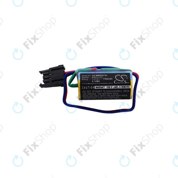 Bateria do Mitsubishi Robot Control PLC, A RH, MR, 1700mAh, Li-MnO2, 3.6V, B9670-MC, HQ