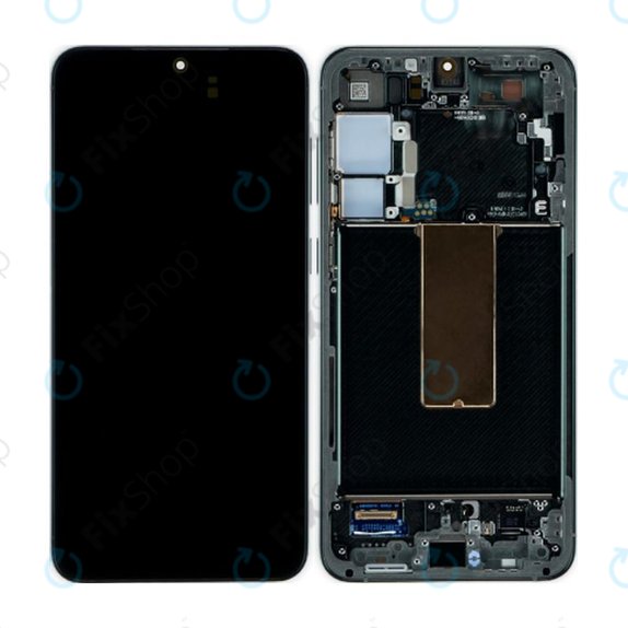 Wyświetlacz OLED do Samsung S23 Plus S916B, Ekran dotykowy z ramką, Phantom Black
