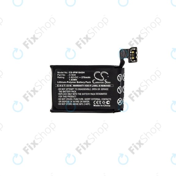 Bateria dla Apple Watch 3 38 mm, 270mAh, GPS + Cellular Version, Li-Pol, 3.82 V, A1848, HQ
