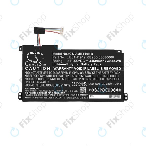 Bateria do Asus VivoBook 14 E410ma, F414ma, L410ma, 3450mAh, Li-Pol, 11.55V, B31N1912, HQ