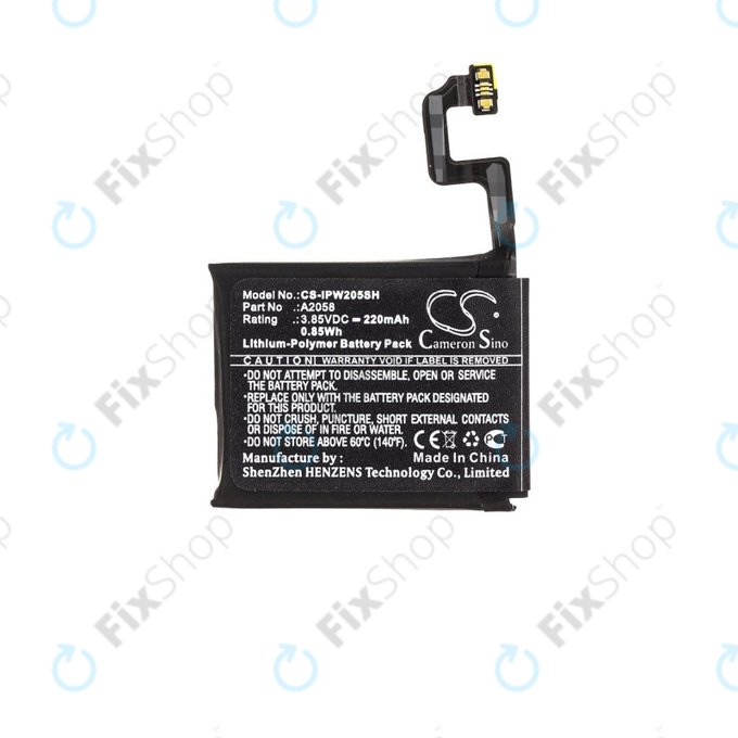 Bateria dla Apple Watch 4 40 mm, 220mAh, Li-Pol, 3.85 V, A2058, HQ