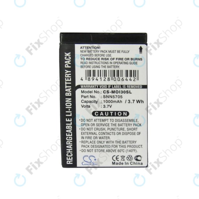 Bateria do Motorola i930, i920, i95, 1000mAh, Li-Ion, 3.7V, SNN5705, HQ