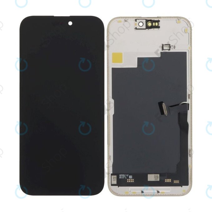 Wyświetlacz Soft OLED dla iPhone 15 Pro Max, Ekran dotykowy z ramką, DIAGNOSTIC