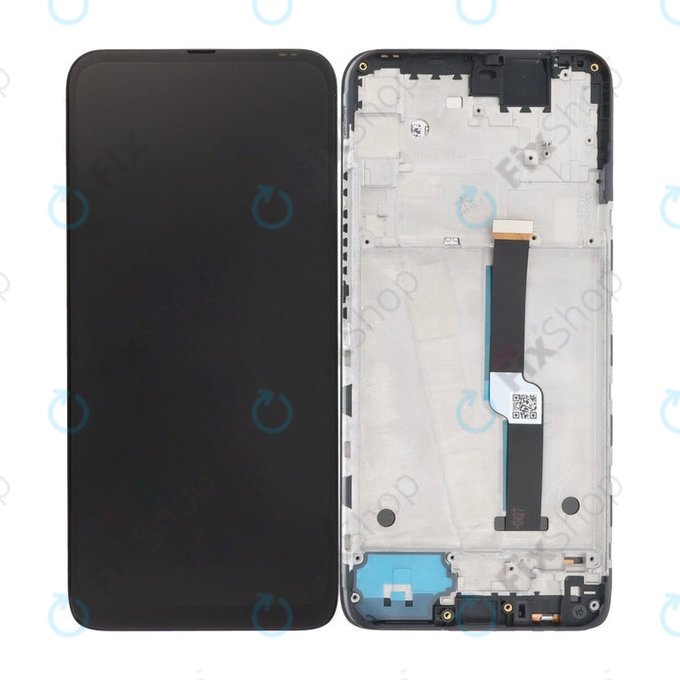 Wyświetlacz do Motorola One Fusion Plus, Ekran dotykowy z ramką, Twilight Blue, TFT