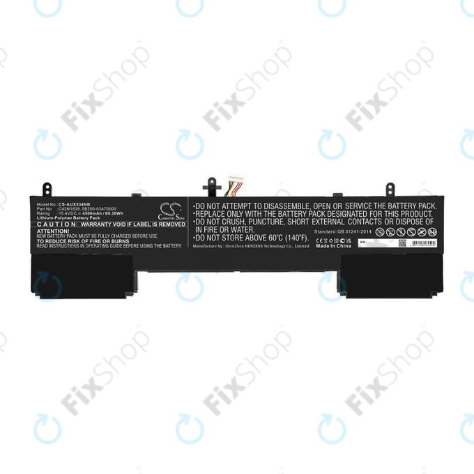 Bateria do Asus ZenBook 15 UX534FTC, Flip 15 UX563, 4500mAh, Li-Pol, 15.4V, C42N1839, HQ