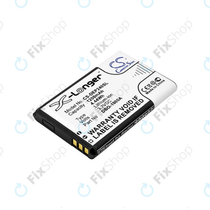 Bateria do Doro 1370, 1372, 2404, 6040, 1200mAh, Li-ion, 3.7V, DBO-1000A, HQ